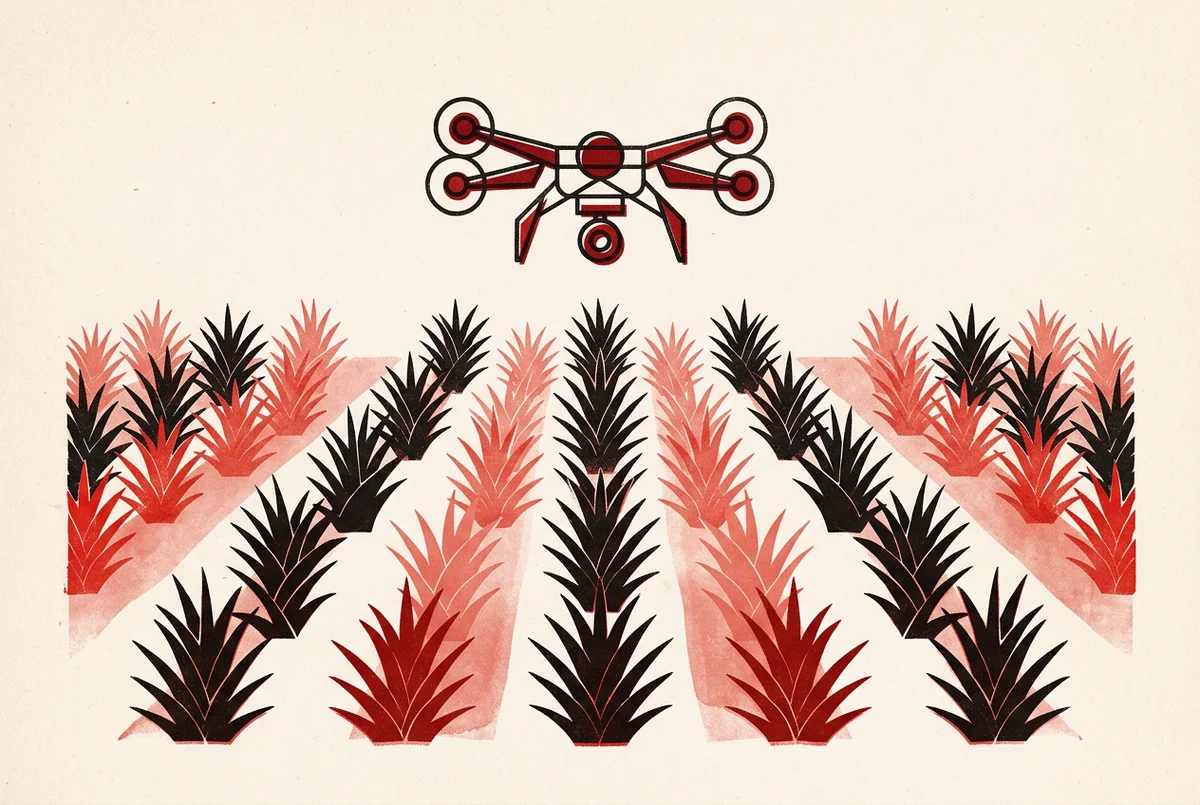 Illustration accompanying In Africa, drones are in the business of precision farming