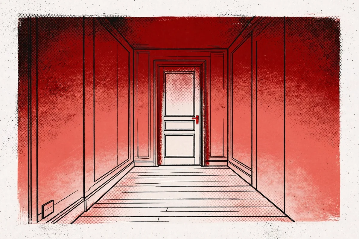 Illustration accompanying Plead. Beg. Threaten.
