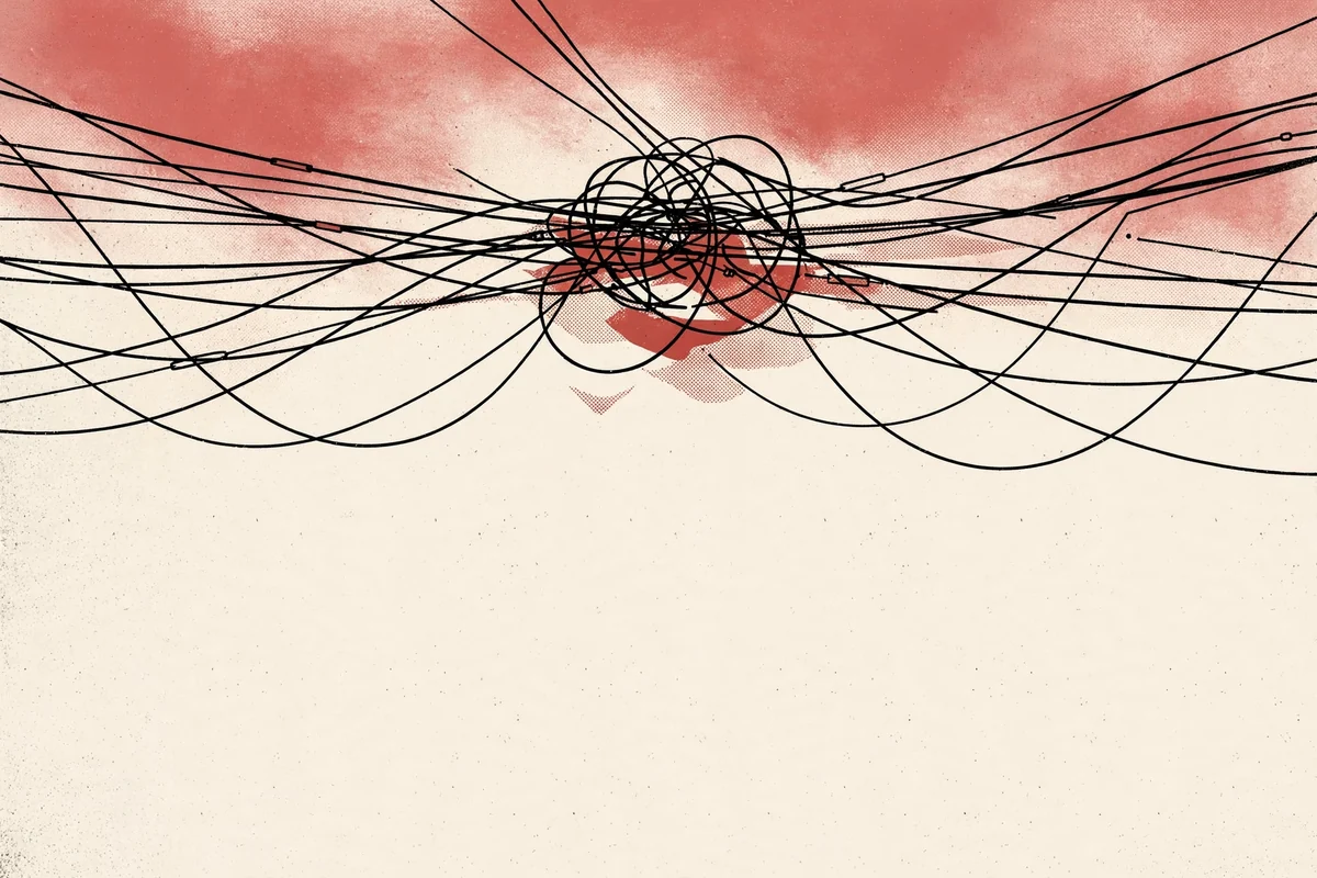 Illustration accompanying The internet is “the largest surveillance network in the world”